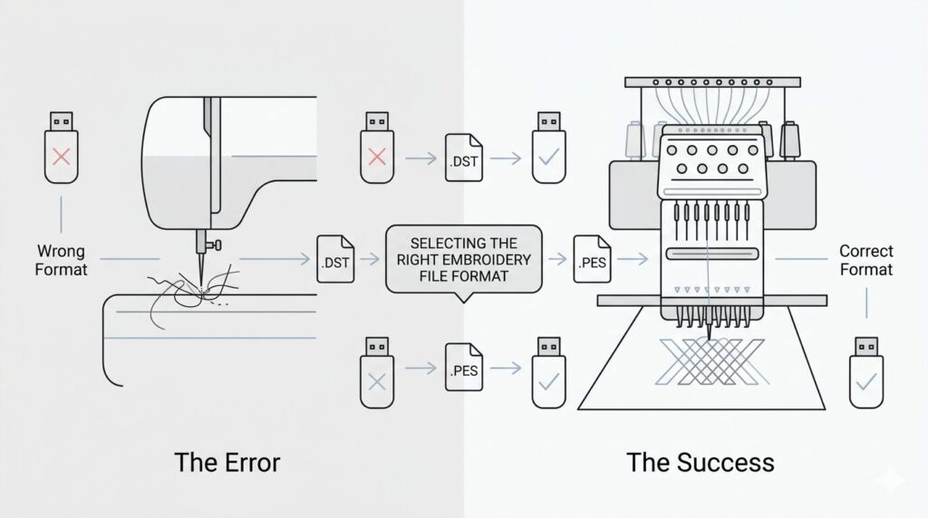 SELECTING THE RIGHT EMBROIDERY FILE
