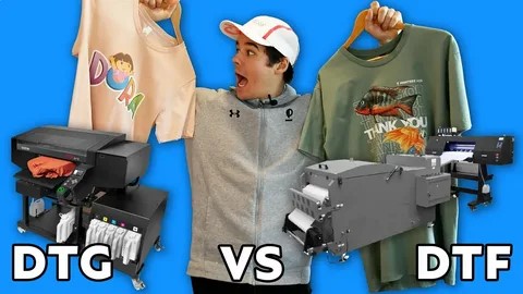 DTF vs. DTG Printing