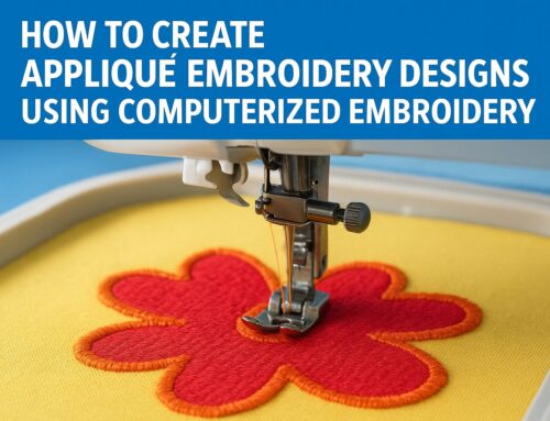 🧵 How To Create Appliqué Embroidery Designs Using Computerized Embroidery